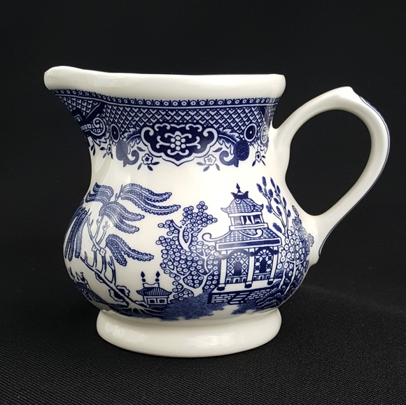 Churchill Other - Churchill Blue Willow Ceramic Creamer Pitcher